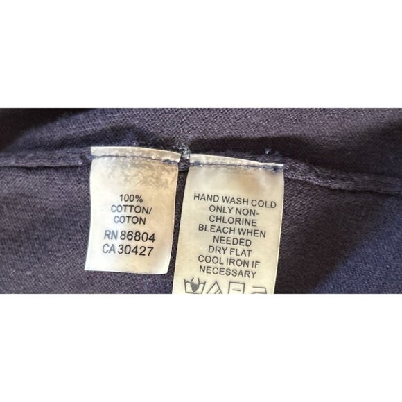 MAGASCHONI Cotton Cardigan Ruffled Front Belt Brown Long Sleeve Size Small - Picture 7 of 8